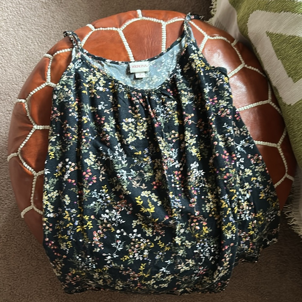 MERONA | Floral Black Camisole Top
